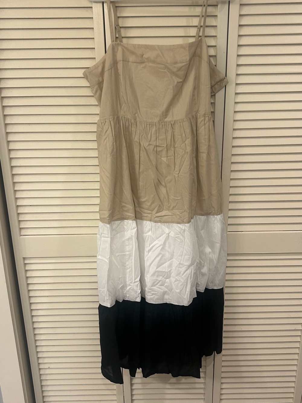 J.Crew Square Neck Tiered Dress | Size 18 | NWT |